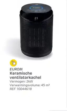 Brico Eurom keramische ventilatorkachel aanbieding