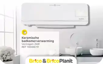 Brico Keramische badkamerverwarming aanbieding