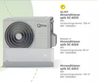 Brico Qlima Airconditioner split SC 6053 aanbieding