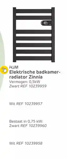 Brico HJM Elektrische badkamer radiator zinnia aanbieding