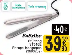 Cora BaByliss Stijltang ST516E aanbieding