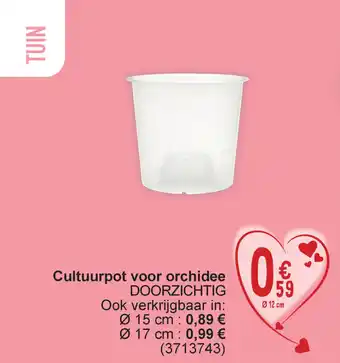 Cora Cultuurpot voor orchidee DOORZICHTIG aanbieding