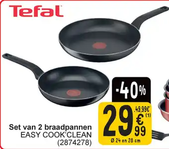 Cora Set van 2 braadpannen aanbieding