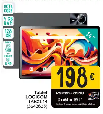 Cora Tablet logicom TABXL14 aanbieding