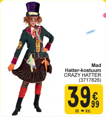 Cora Mad hatter kostuum crazy hatter aanbieding