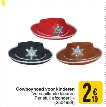 Cora Cowboyhoed voor kinderen aanbieding