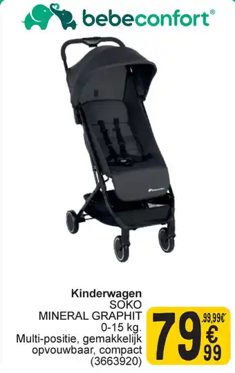 Cora Kinderwagen soko mineral graphit aanbieding