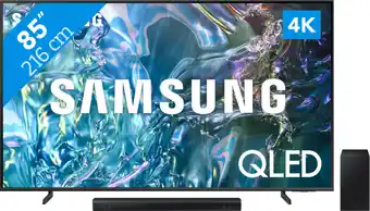 Coolblue Samsung QLED 4K 85Q60D (2024) + Samsung HW-B530 (2022) aanbieding