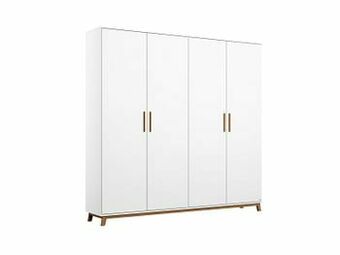 Kleerkast 4 deuren CARLSSON - Wit Wit