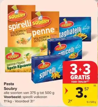 Carrefour Market Pasta Soubry aanbieding