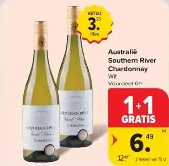 Carrefour Market Australië Southern River Chardonnay aanbieding