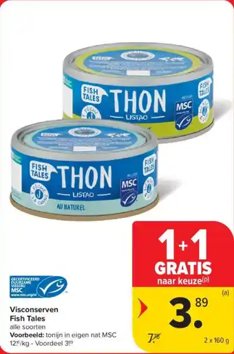 Carrefour Market Visconserven Fish Tales aanbieding