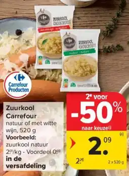 Carrefour Market Zuurkool Carrefour aanbieding