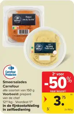 Carrefour Market Smeersalades Carrefour aanbieding