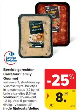 Carrefour Market Bereide gerechten Carrefour Family Gourmet aanbieding