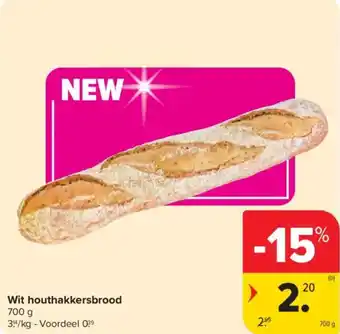 Carrefour Market Wit houthakkersbrood aanbieding