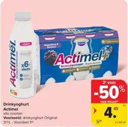 Carrefour Market Drinkyoghurt Actimel aanbieding