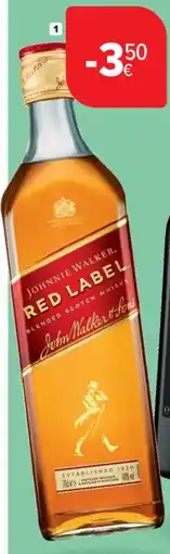 Carrefour Market Whisky Red Label Johnnie Walker 40%, aanbieding