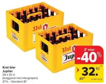 Carrefour Market Krat bier Jupiler aanbieding