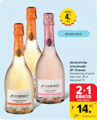 Carrefour Market Alcoholvrije Schuimwijn JP. Chenet aanbieding