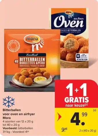 Carrefour Market Bitterballen voor oven en airfryer Mora aanbieding