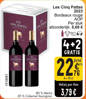 Cora Les Cinq Pattes 2023 aanbieding