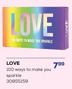 Supra Bazar LOVE 100 ways to make you sparkle aanbieding