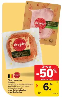 Carrefour Fijne vleeswaren Breydel aanbieding