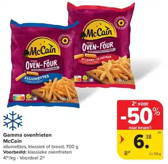 Carrefour Gamma ovenfrieten McCain aanbieding