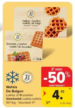 Carrefour Wafels De Belgen aanbieding