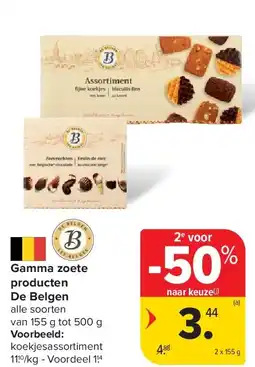 Carrefour Gamma zoete producten De Belgen aanbieding