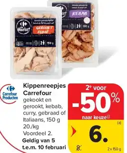 Carrefour Kippenreepjes Carrefour aanbieding