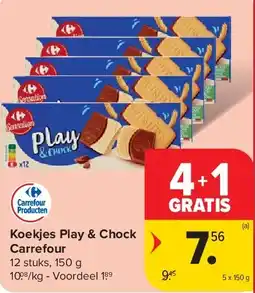 Carrefour Koekjes Play & Chock Carrefour aanbieding