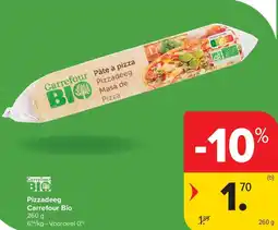 Carrefour Pizzadeeg Carrefour Bio aanbieding