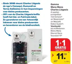 Carrefour Gamma Mano Mano Charles Liégeois aanbieding