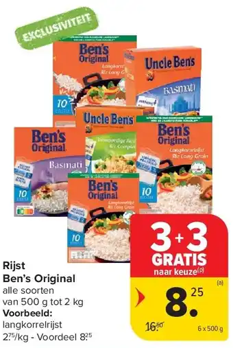 Carrefour Rijst Ben’s Original aanbieding