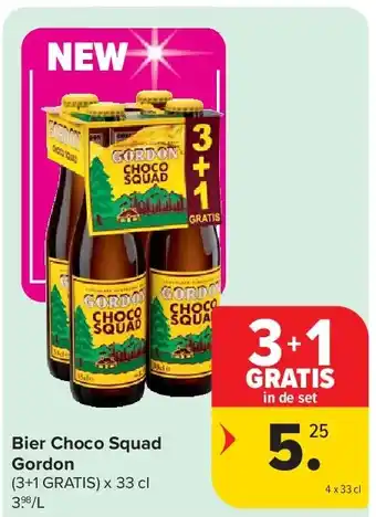 Carrefour Bier Choco Squad Gordon aanbieding