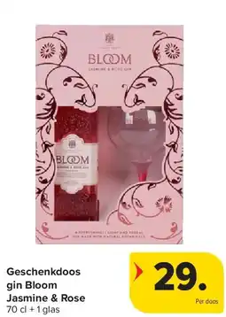 Carrefour Geschenkdoos gin Bloom Jasmine & Rose aanbieding