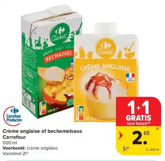 Carrefour Crème anglaise of bechamelsaus Carrefour aanbieding