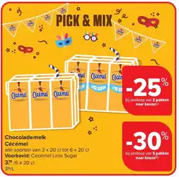 Carrefour Chocolademelk Cécémel aanbieding