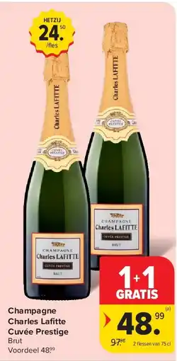 Carrefour Champagne Charles Lafi tte Cuvée Prestige aanbieding