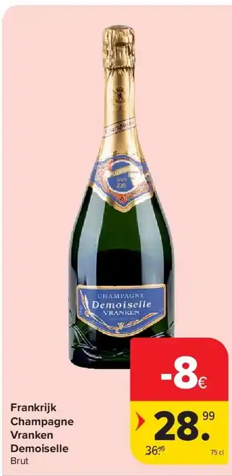 Carrefour Frankrijk Champagne Vranken Demoiselle aanbieding