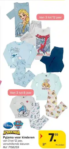 Carrefour Pyjama voor kinderen aanbieding