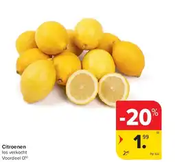 Carrefour Citroenen aanbieding