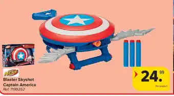 Carrefour Blaster Skyshot Captain America aanbieding