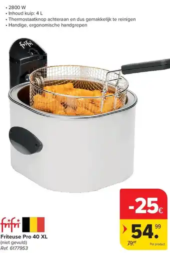 Carrefour Friteuse Pro 40 XL aanbieding