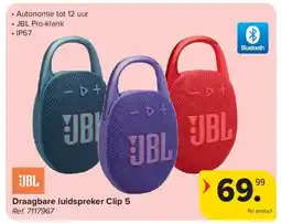 Carrefour Draagbare luidspreker Clip 5 aanbieding