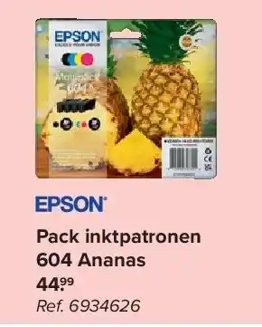 Carrefour Pack inktpatronen 604 Ananas aanbieding