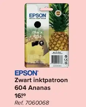 Carrefour Zwart inktpatroon 604 Ananas aanbieding