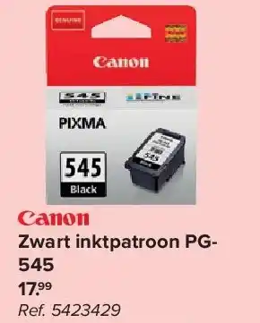 Carrefour Zwart inktpatroon PG545 aanbieding